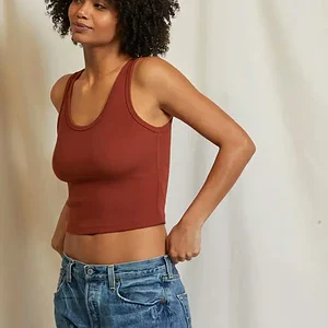 BLONDIE STRUCTURED RIB BRA FRIENDLY TANK