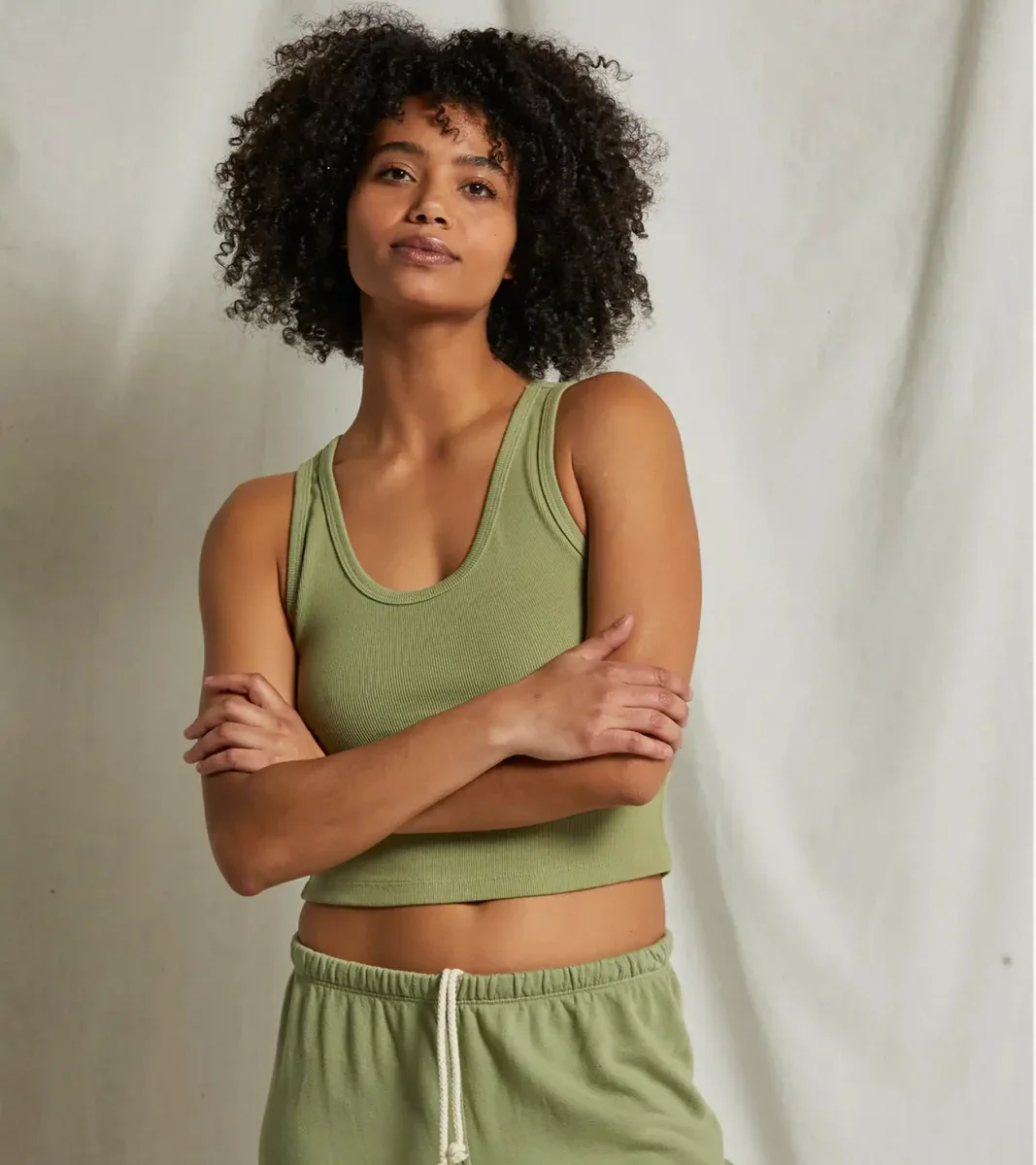 BLONDIE STRUCTURED RIB BRA FRIENDLY TANK