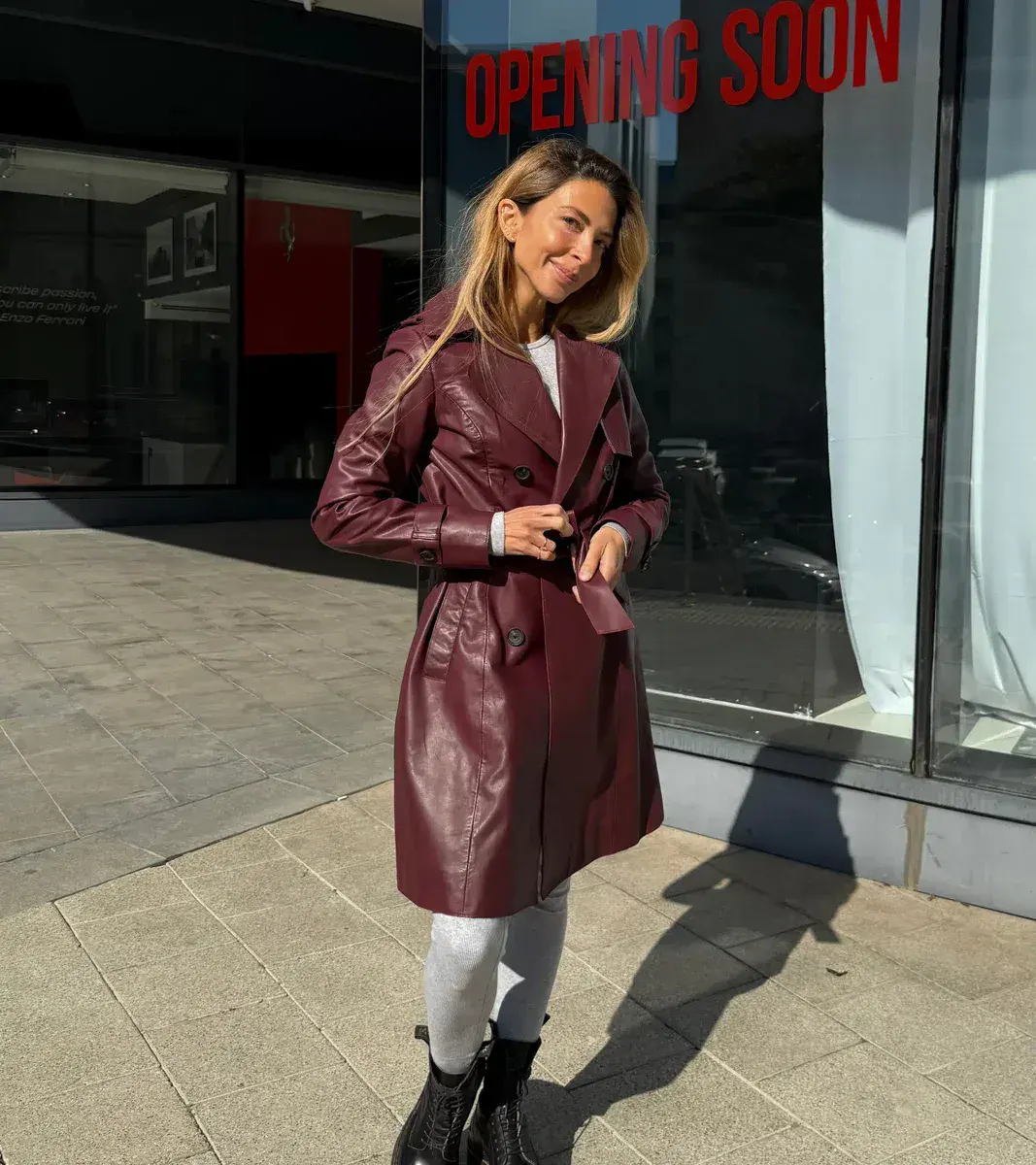 LAURE LEATHER JACKET | OX BLOOD