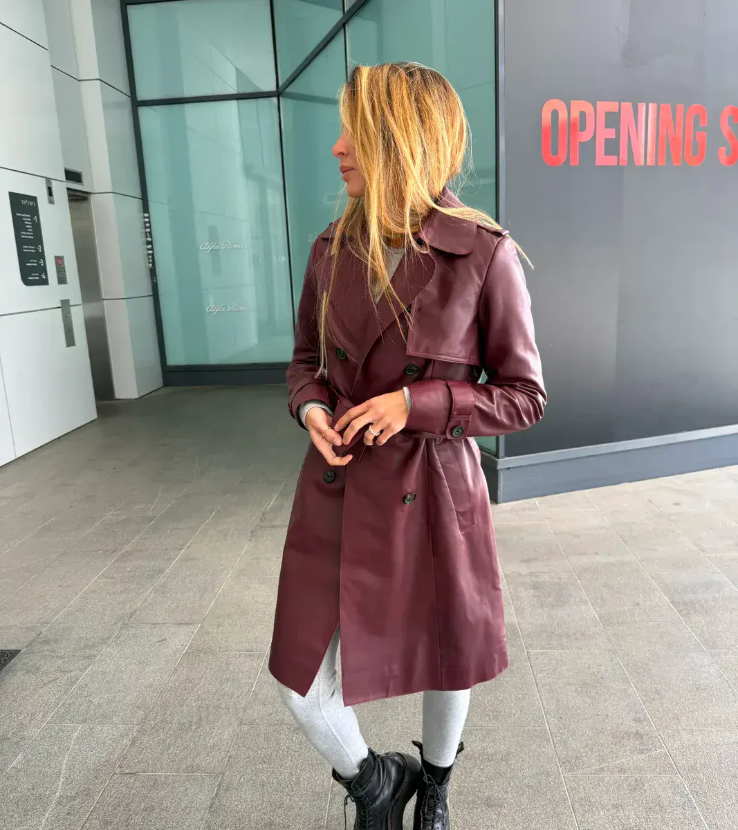 LAURE LEATHER JACKET | OX BLOOD – תמונה 4