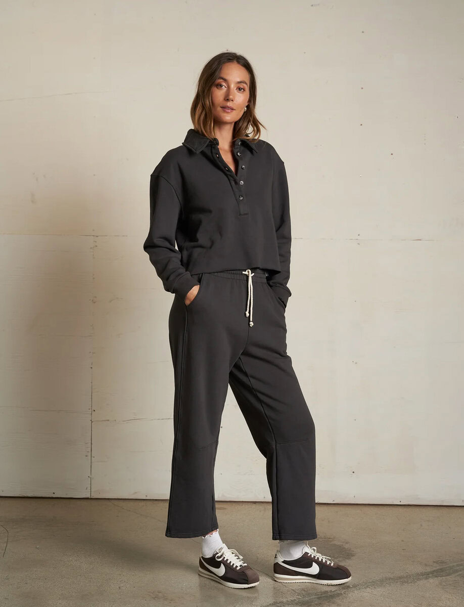 FALLON FLEECE BARREL SWEATPANTS – תמונה 3