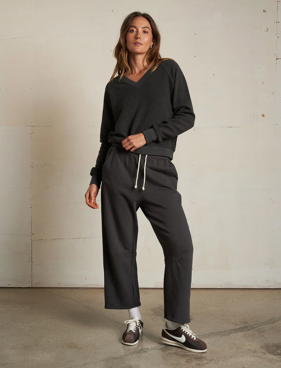 FALLON FLEECE BARREL SWEATPANTS