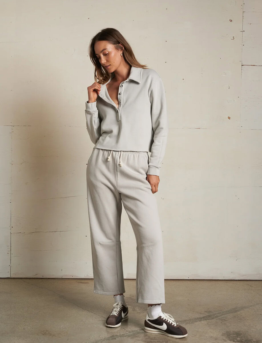 FALLON FLEECE BARREL SWEATPANTS – תמונה 7