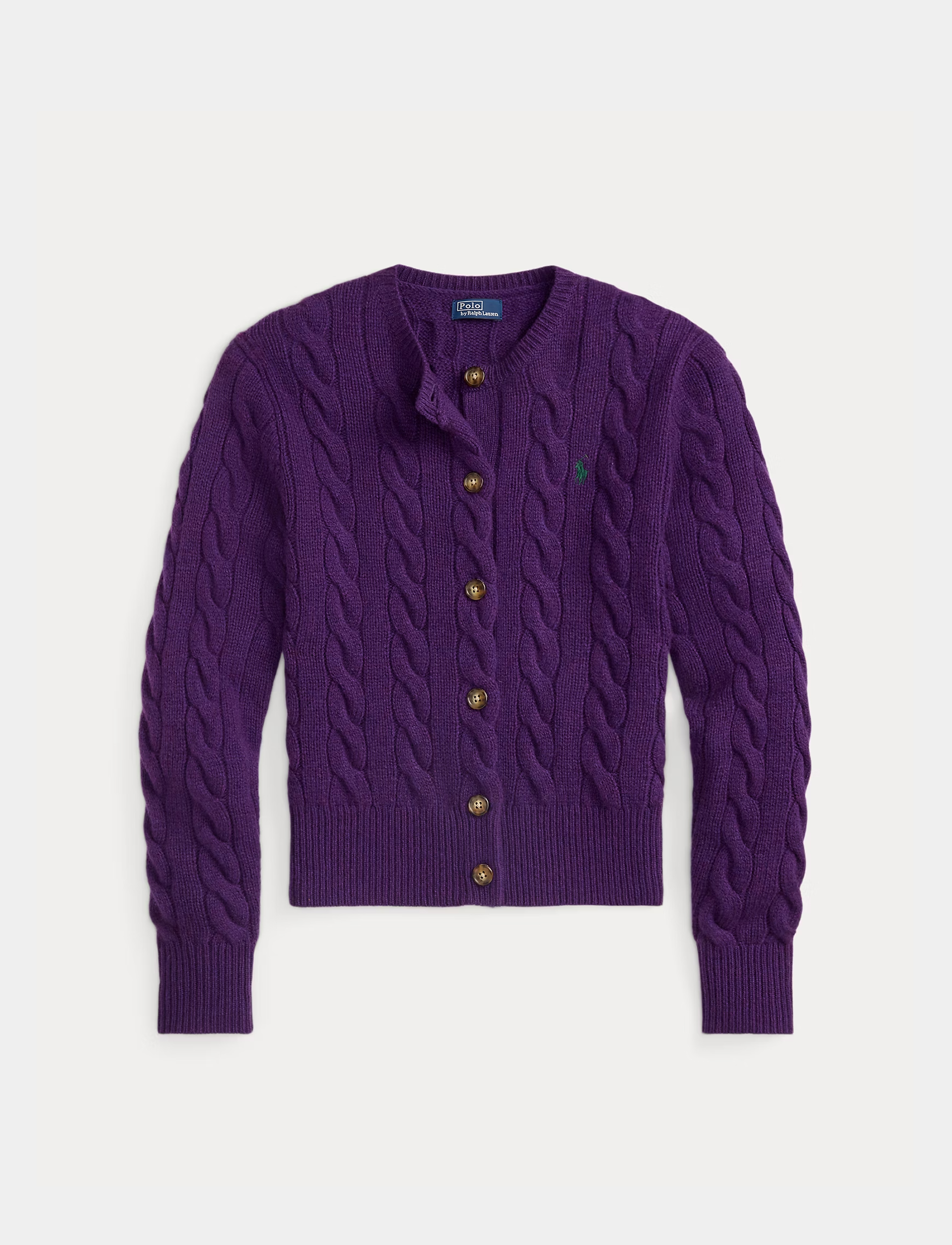 CABLE-KNIT WOOL-CASHMERE CARDIGAN – תמונה 6