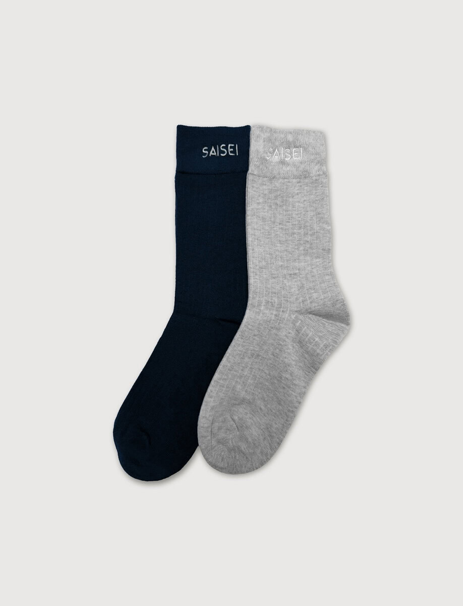 ESSENTIAL RIB COMFORT SOCKS - 2 PACK – תמונה 3