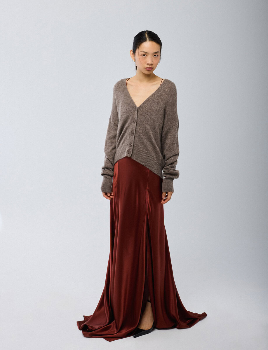 V BUTTON SWEATER – תמונה 4