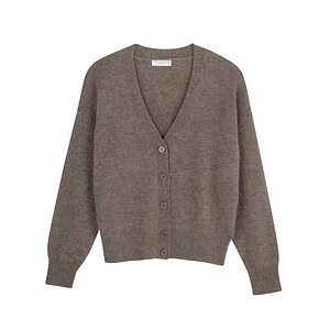 V BUTTON SWEATER