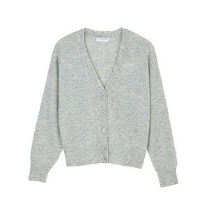V BUTTON SWEATER