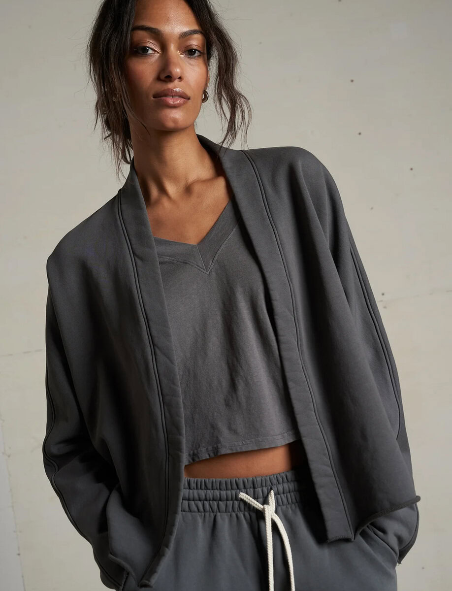 OLIVIA FLEECE OPEN CARDIGAN – תמונה 6