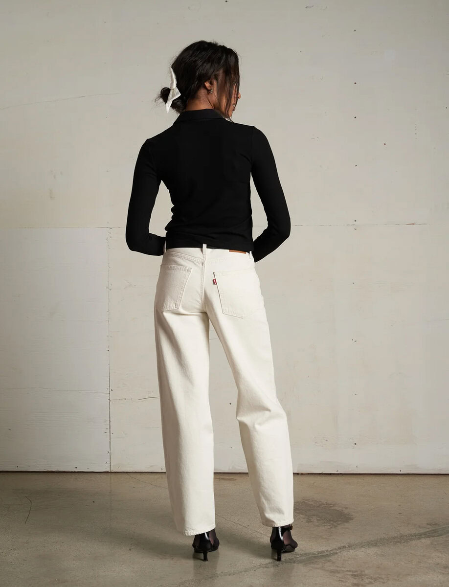 AMEE LUX RIB BUTTON UP POLO – תמונה 7