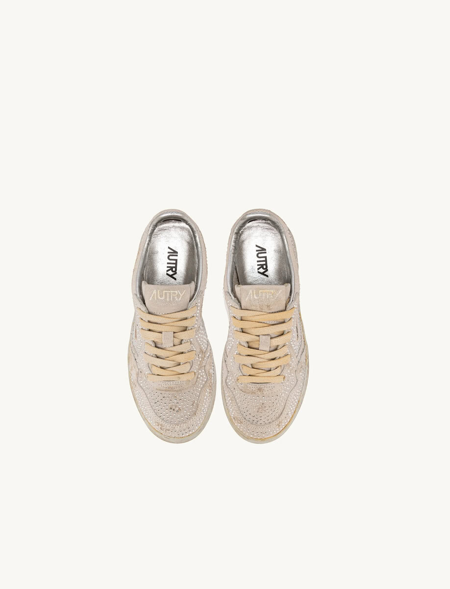 MEDALIST LOW 'CRYSTAL' MICRO RHINESTONES SNEAKERS – תמונה 5