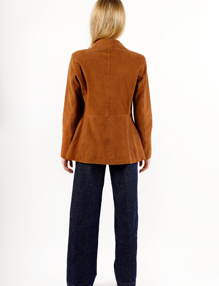 NOIAN SUEDE BLAZER | DARK TOBACCO – תמונה 5