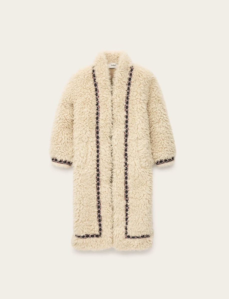 CAIS LONG FAUX FUR COAT – תמונה 7
