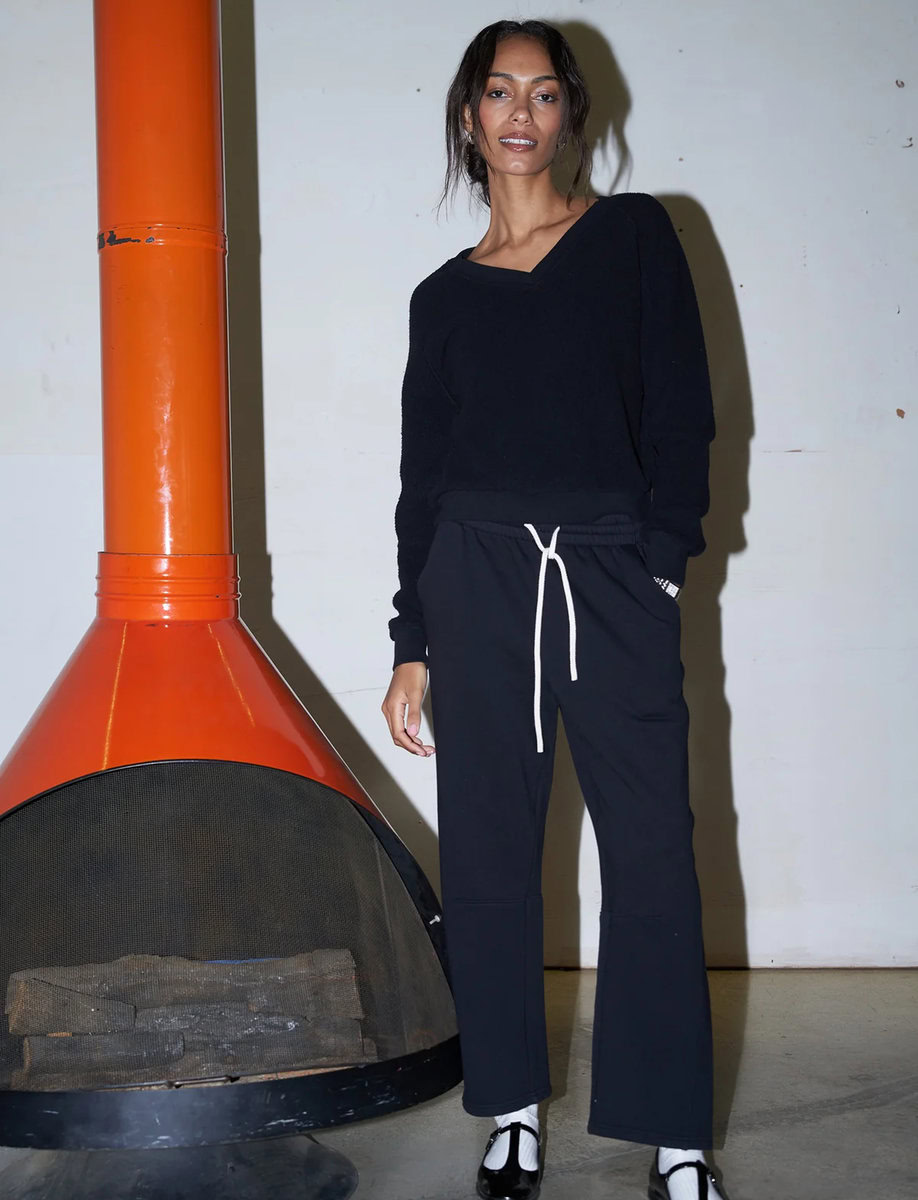 FALLON FLEECE BARREL SWEATPANTS