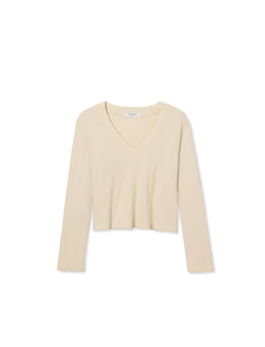 FIONA LONG SLEEVE V NECK SHIRT – תמונה 18