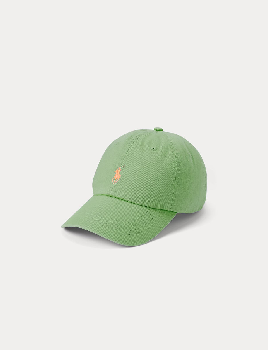 COTTON CHINO BALL CAP | GREEN