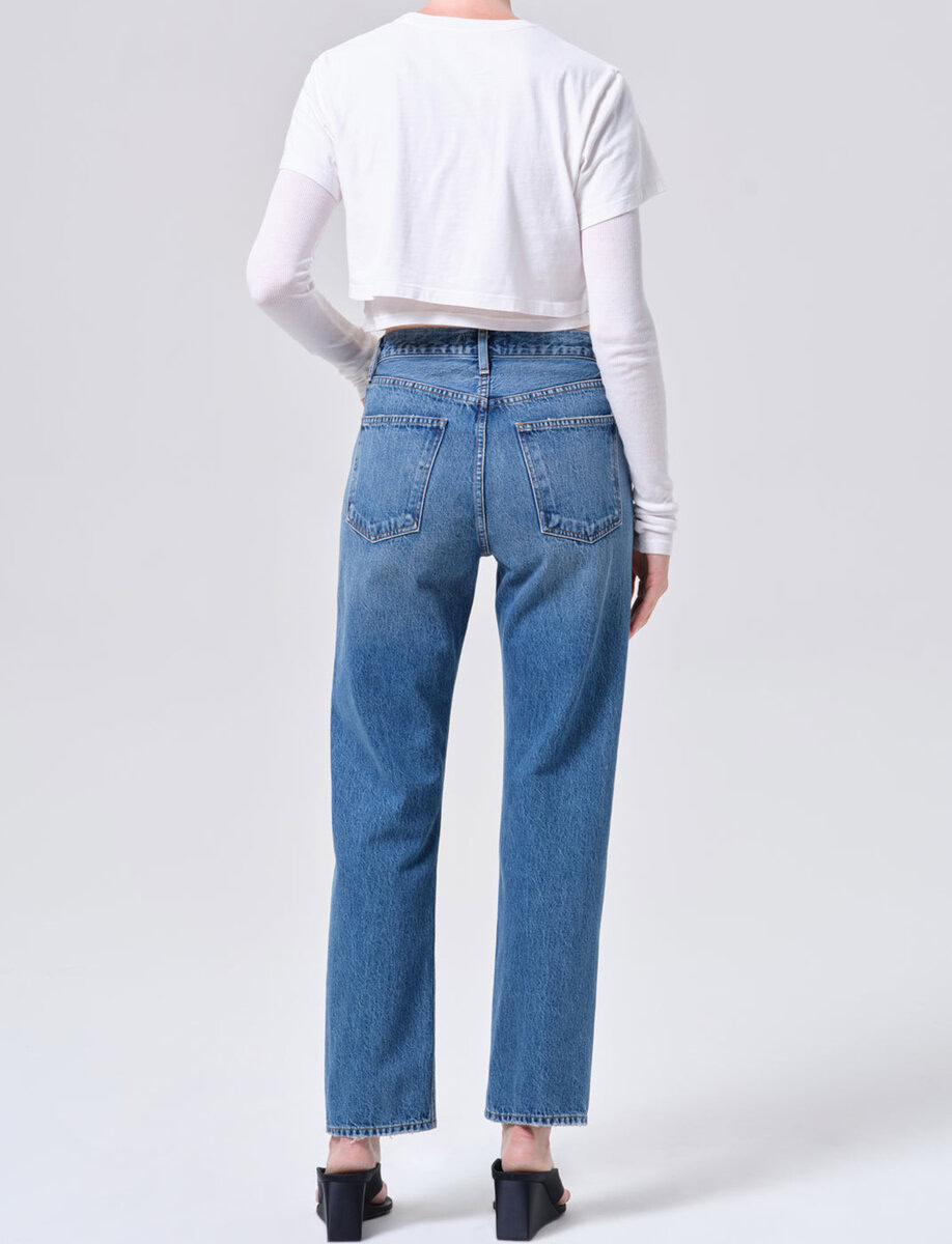 PINCH WAIST 90'S HIGH RISE STRAIGHT | CIRCULATE – תמונה 4