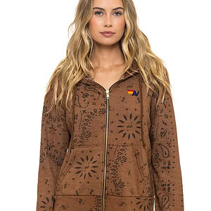 BANDANA ZIP HOODIE | CINNAMON