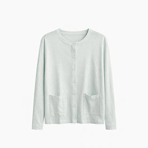 LINEN WAISTCOAT LONG SLEEVE | EAU DE BLEU