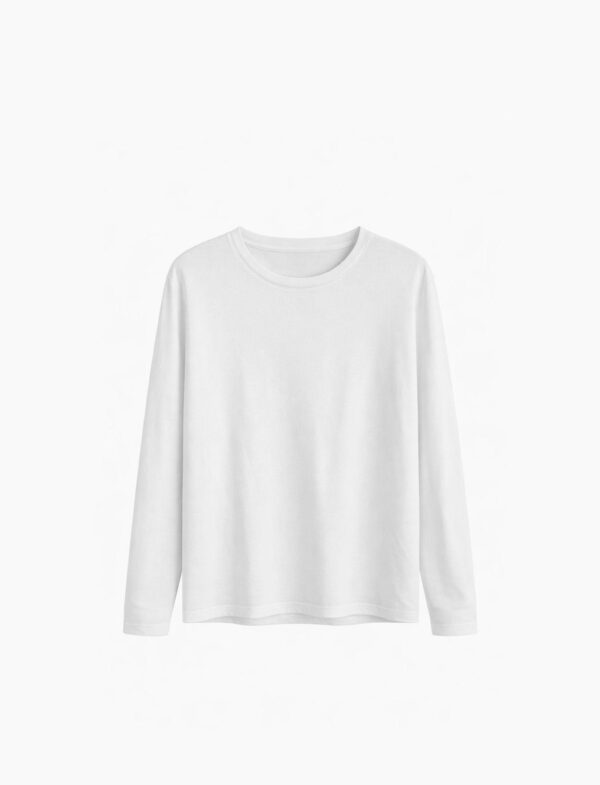 ROUND NECK 3/4 SLEEVE | WHITE