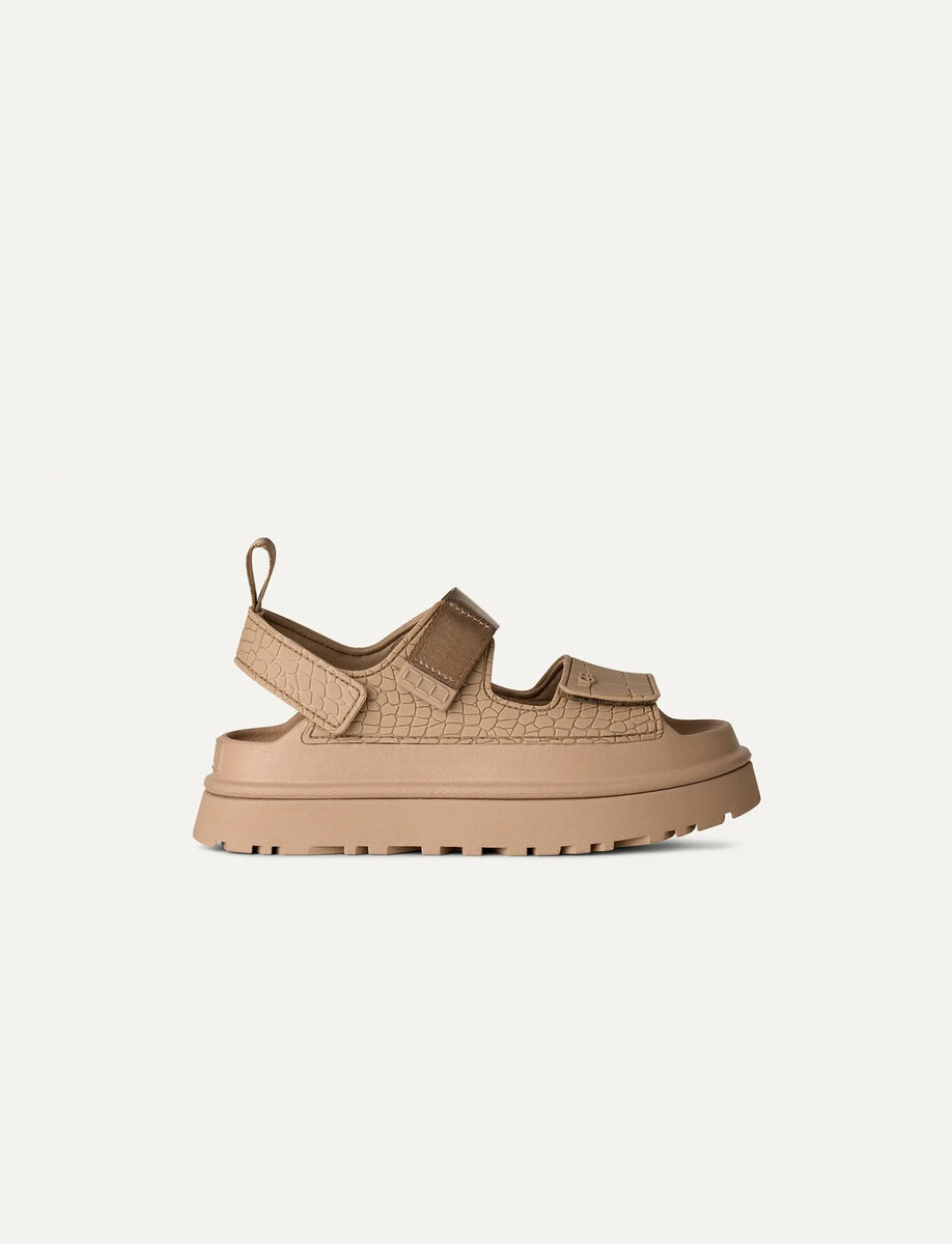 GOLDENGLOW EMBOSSED SANDALS – תמונה 9