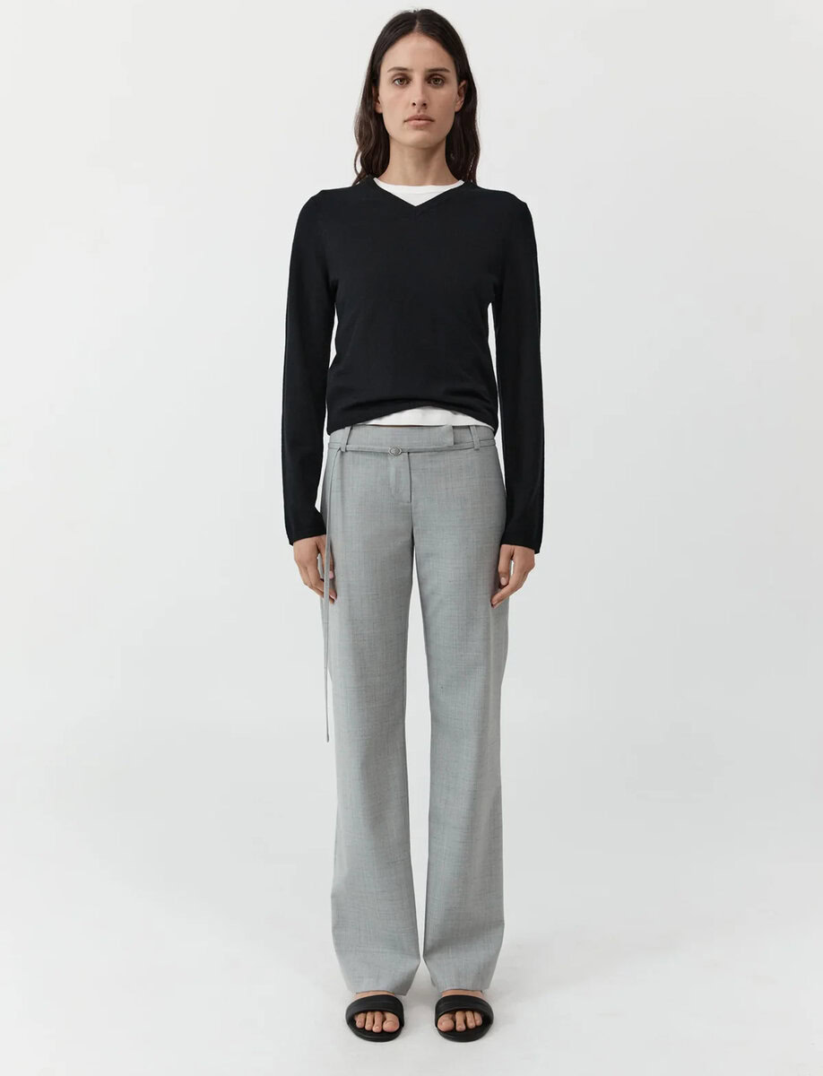 90S BELT MINIMAL PANTS