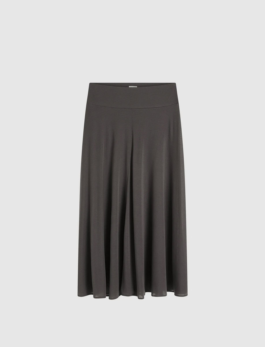 FLUID JERSEY SKIRT | SOOT – תמונה 7