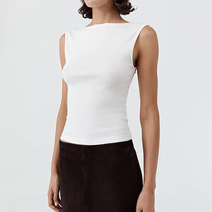 ORGANIC COTTON BALLERINA TOP | WHITE