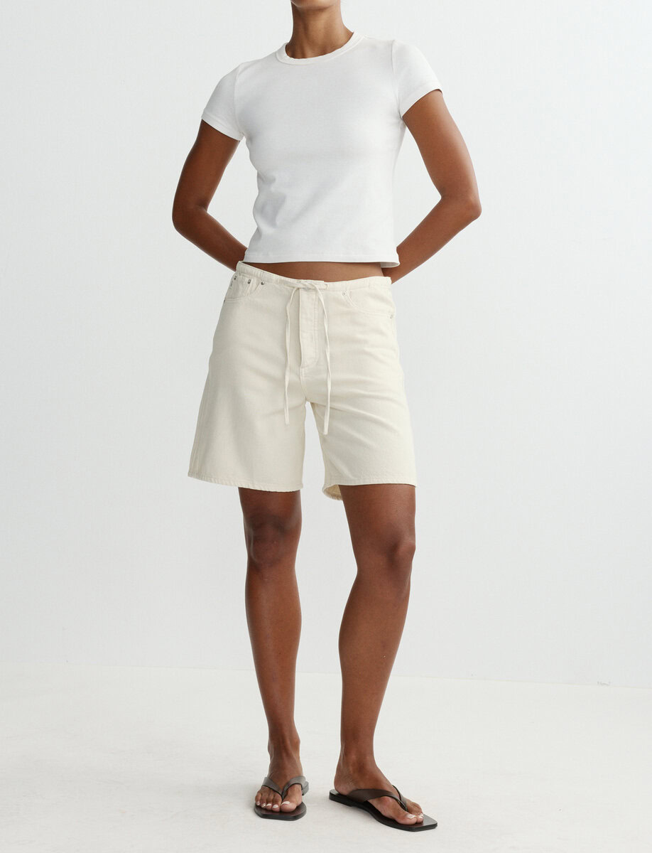 SIENNA RELAXED SHORT | ECRU