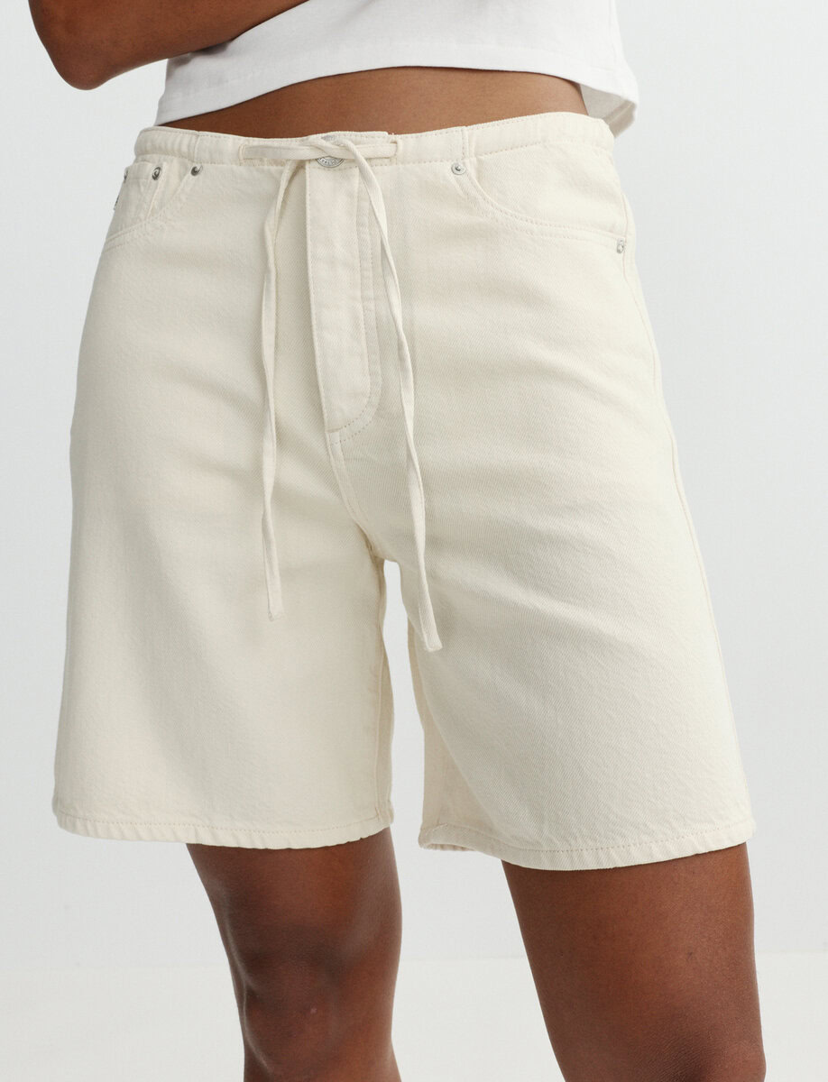 SIENNA RELAXED SHORT | ECRU – תמונה 2