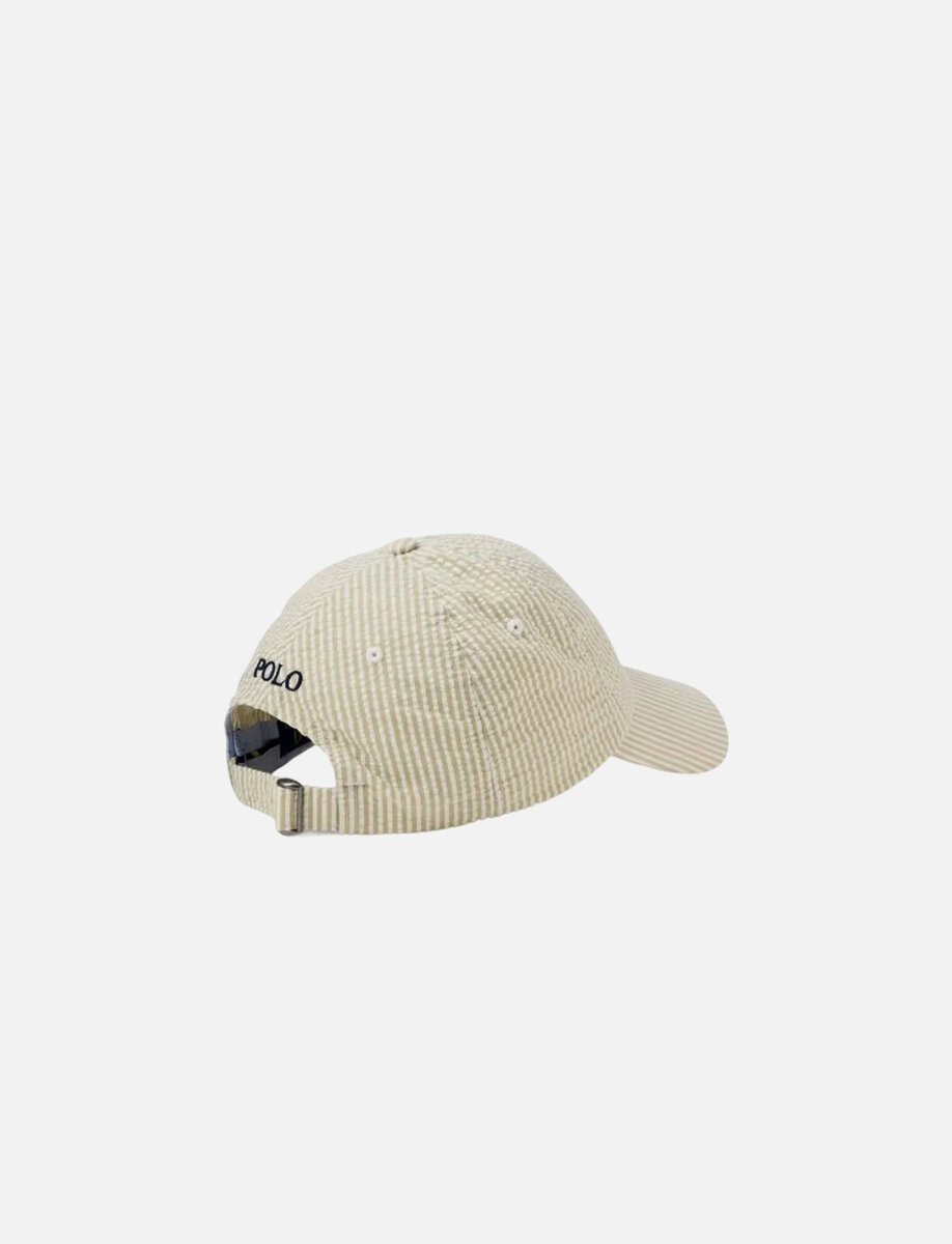 COSEERSUCKER BALL CAP | BEIGE – תמונה 3