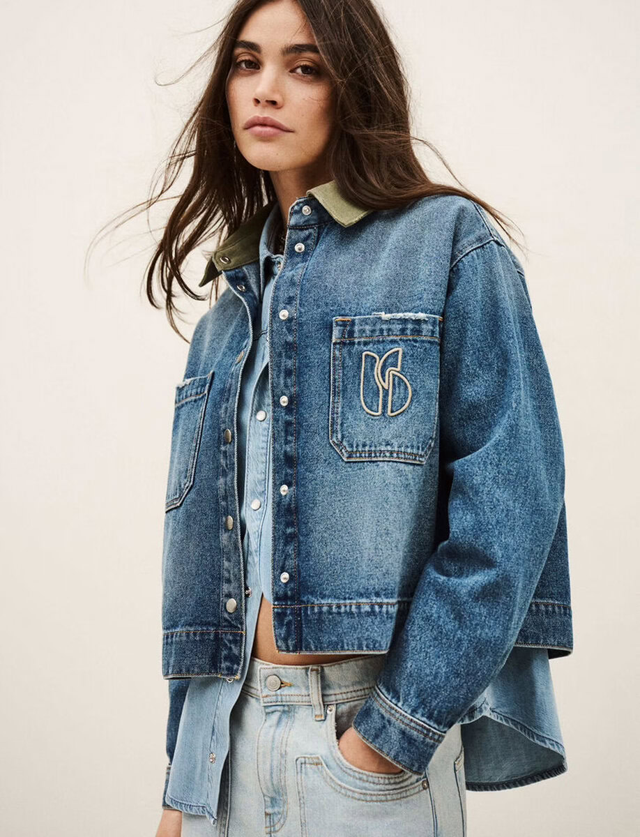 VIGILIO CROPPED DENIM JACKET