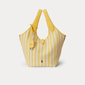 POLO PLAY STRIPED CANVAS TOTE
