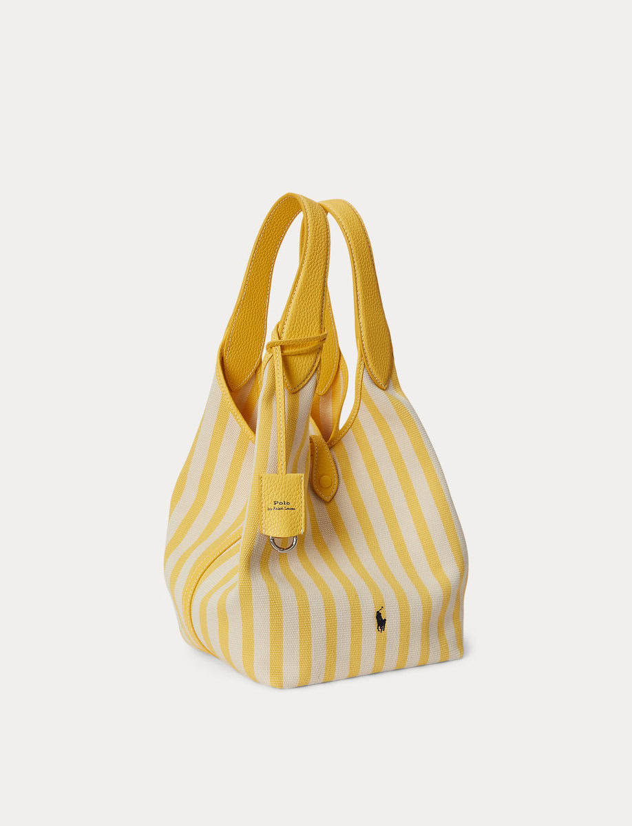 POLO PLAY STRIPED CANVAS TOTE – תמונה 2