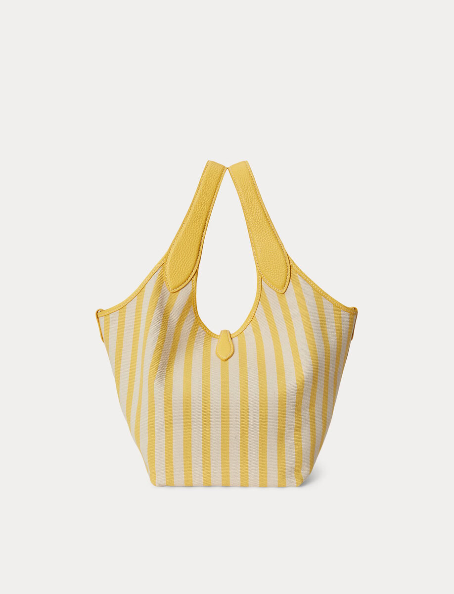 POLO PLAY STRIPED CANVAS TOTE – תמונה 3