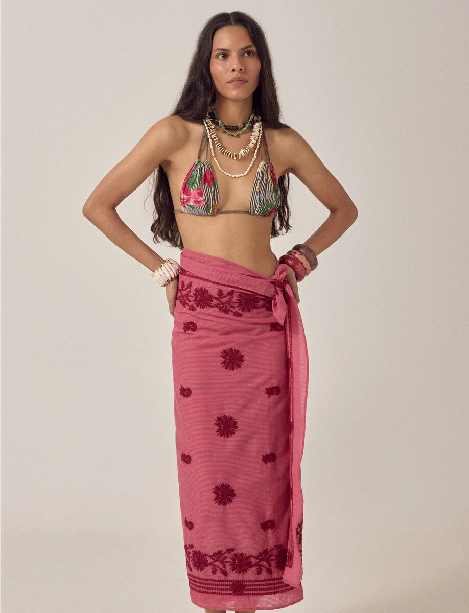 CLAVEL NILO PAREO | FRAMBOISE