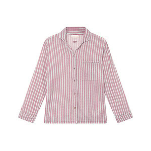 CLAIRE BLOUSE | WINE STRIPES