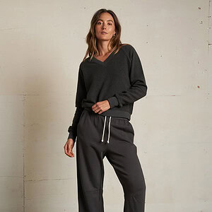 FALLON FLEECE BARREL SWEATPANTS