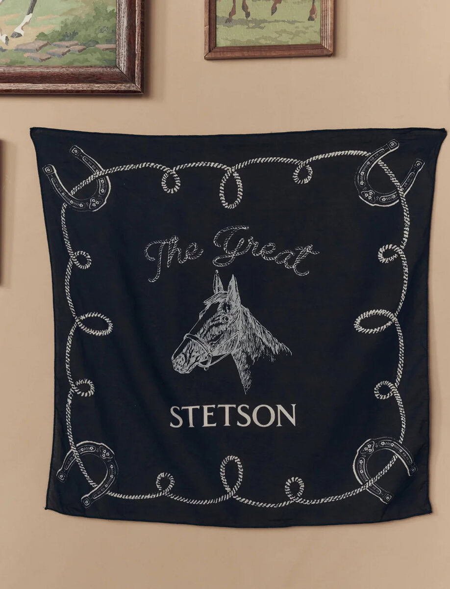THE STETSON WESTERN BANDANA | NAVY
