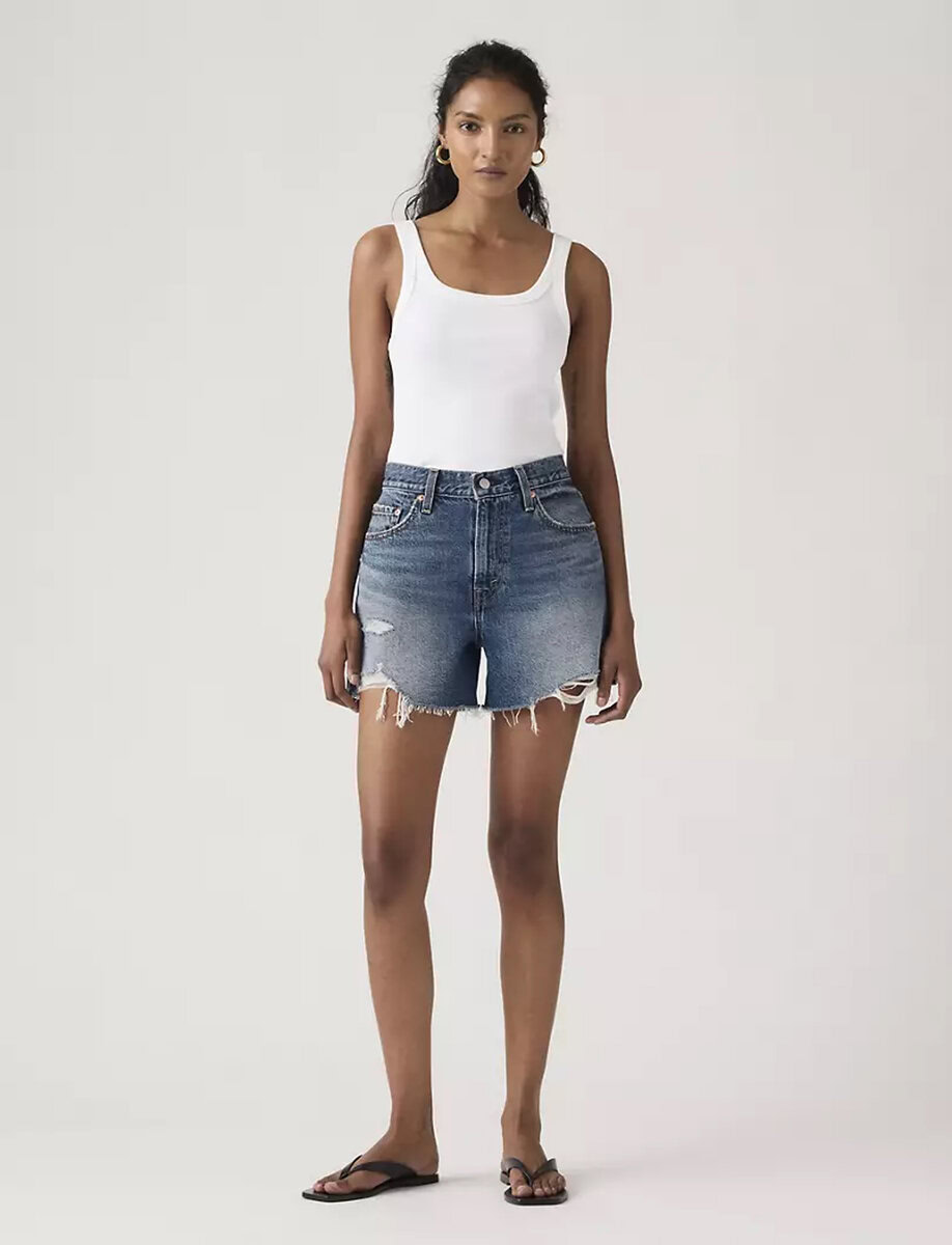 RIBCAGE SHORTS | DARK WASH