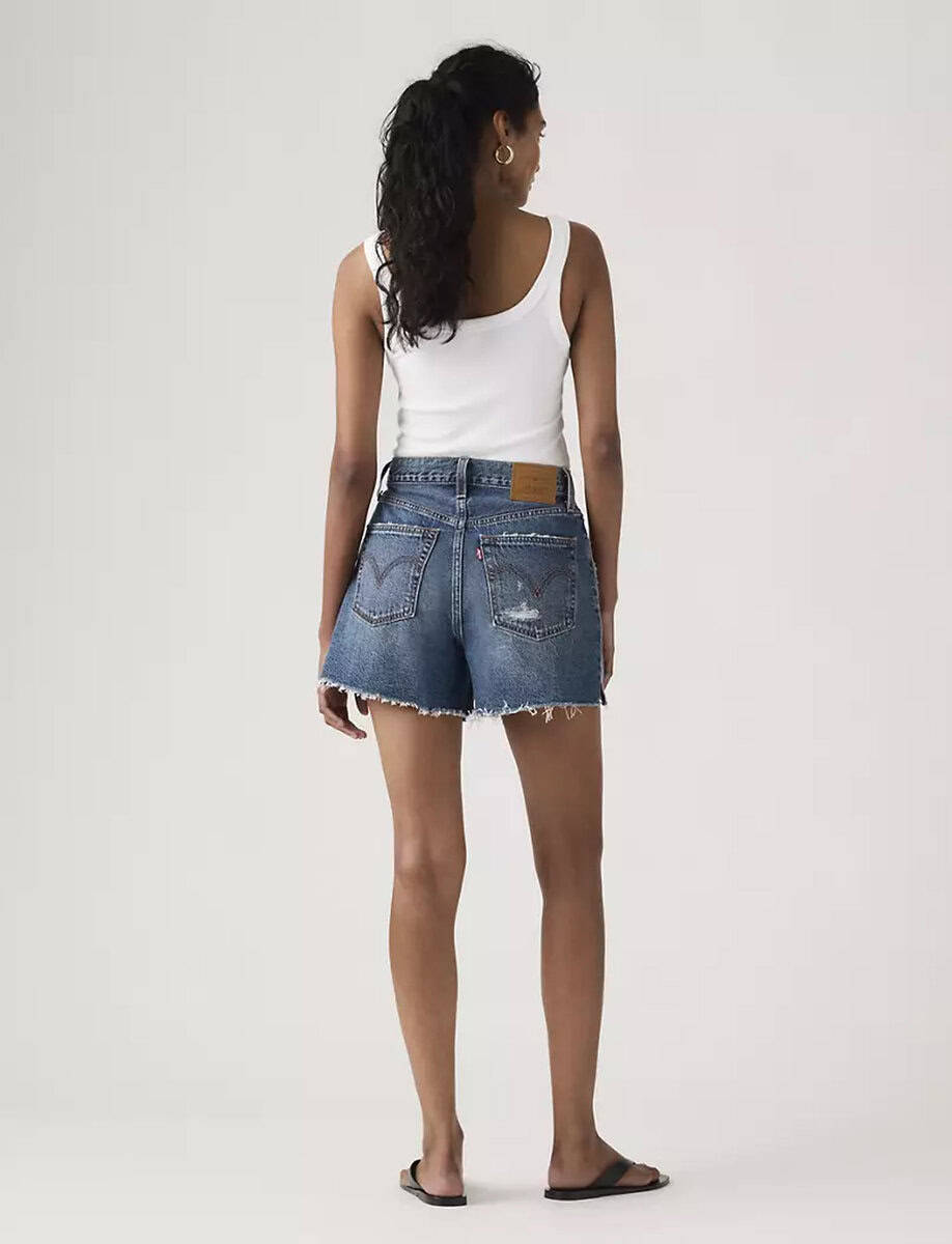 RIBCAGE SHORTS | DARK WASH – תמונה 3