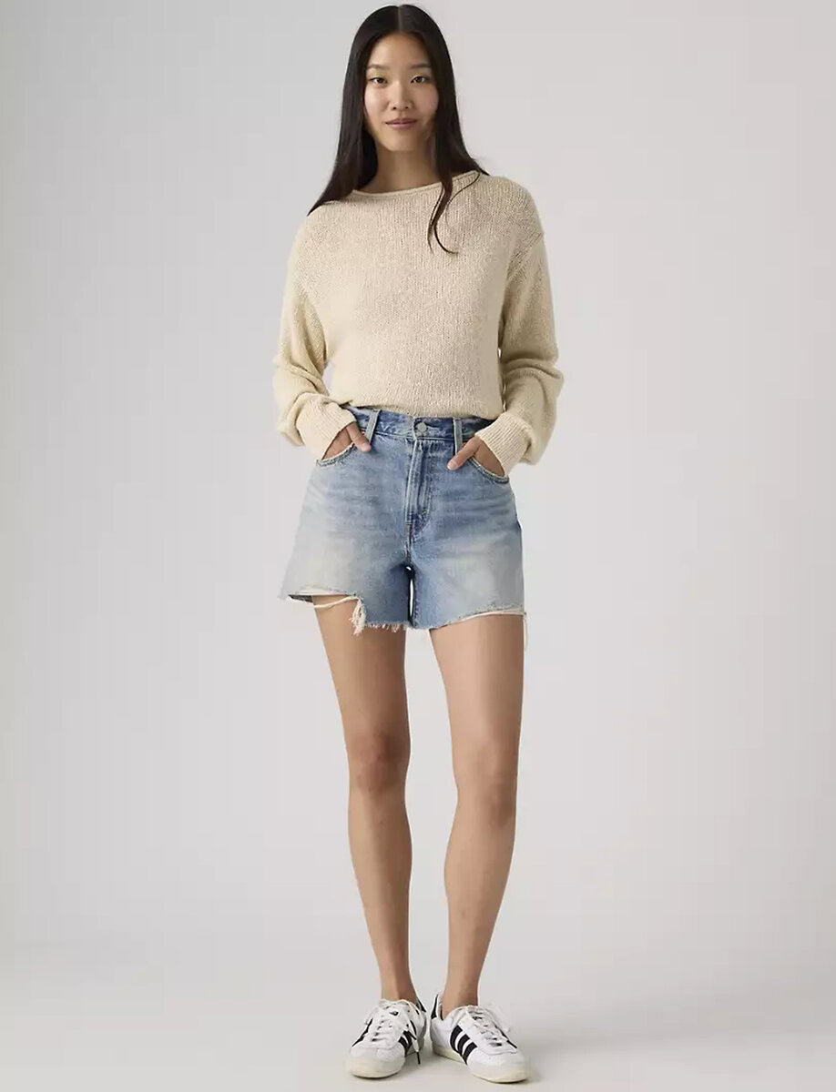 RIBCAGE SHORTS | LIGHT WASH