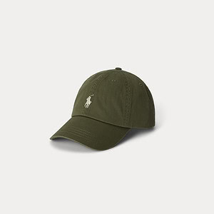 COTTON CHINO BALL CAP | OLIVE