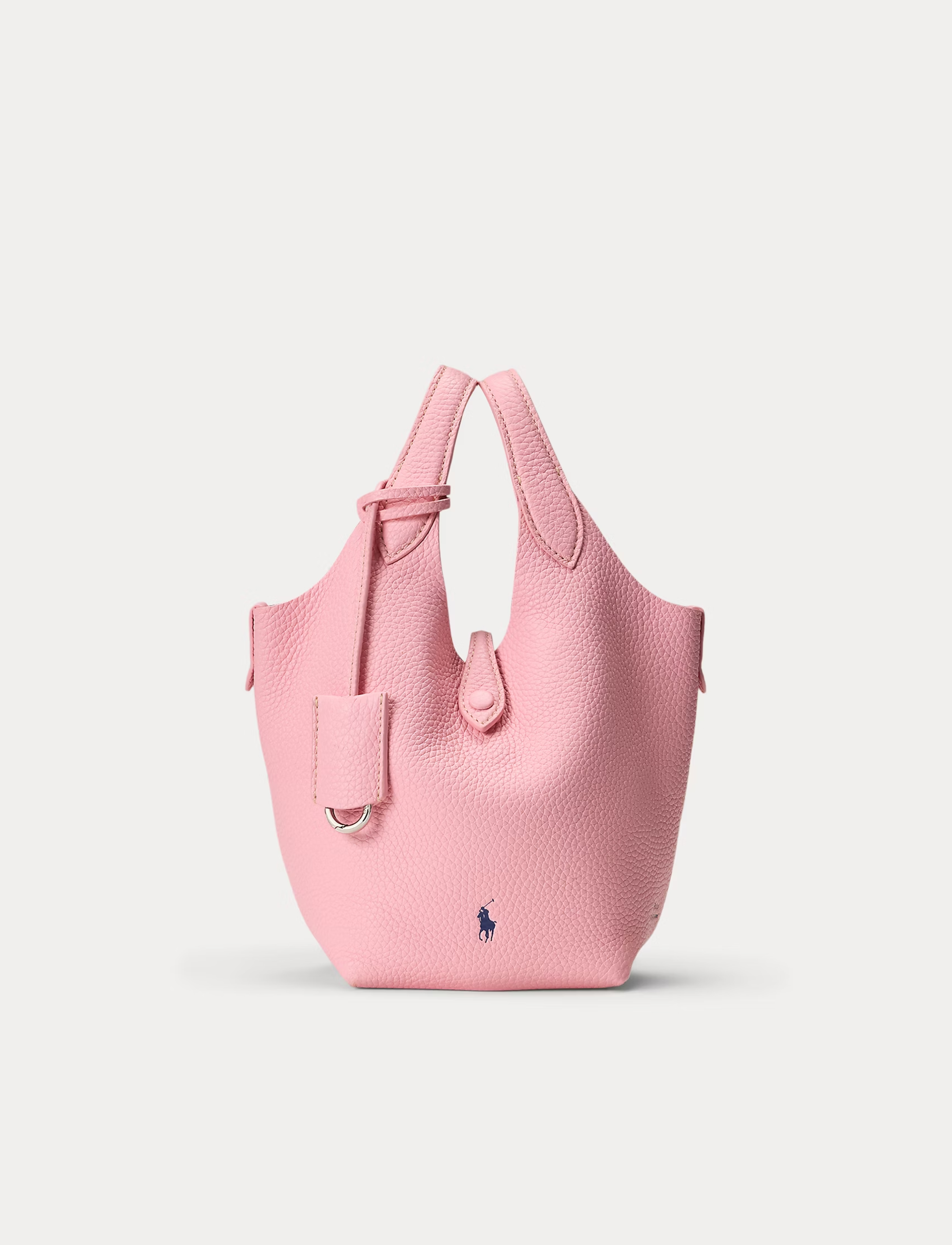 POLO PLAY LEATHER SMALL TOTE CROSSBODY | PINK