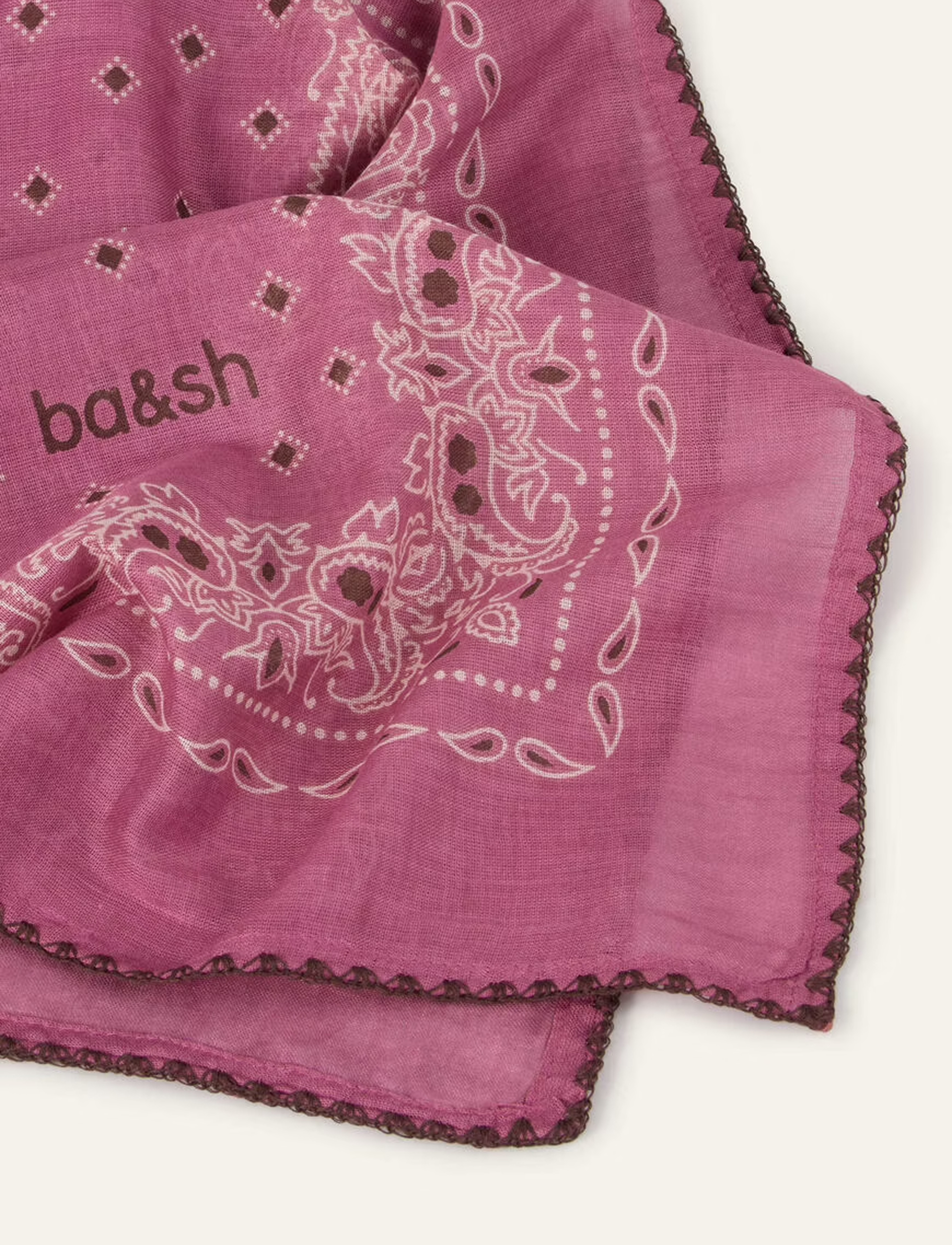 FRAY SCARF | VIEUX ROSE – תמונה 2