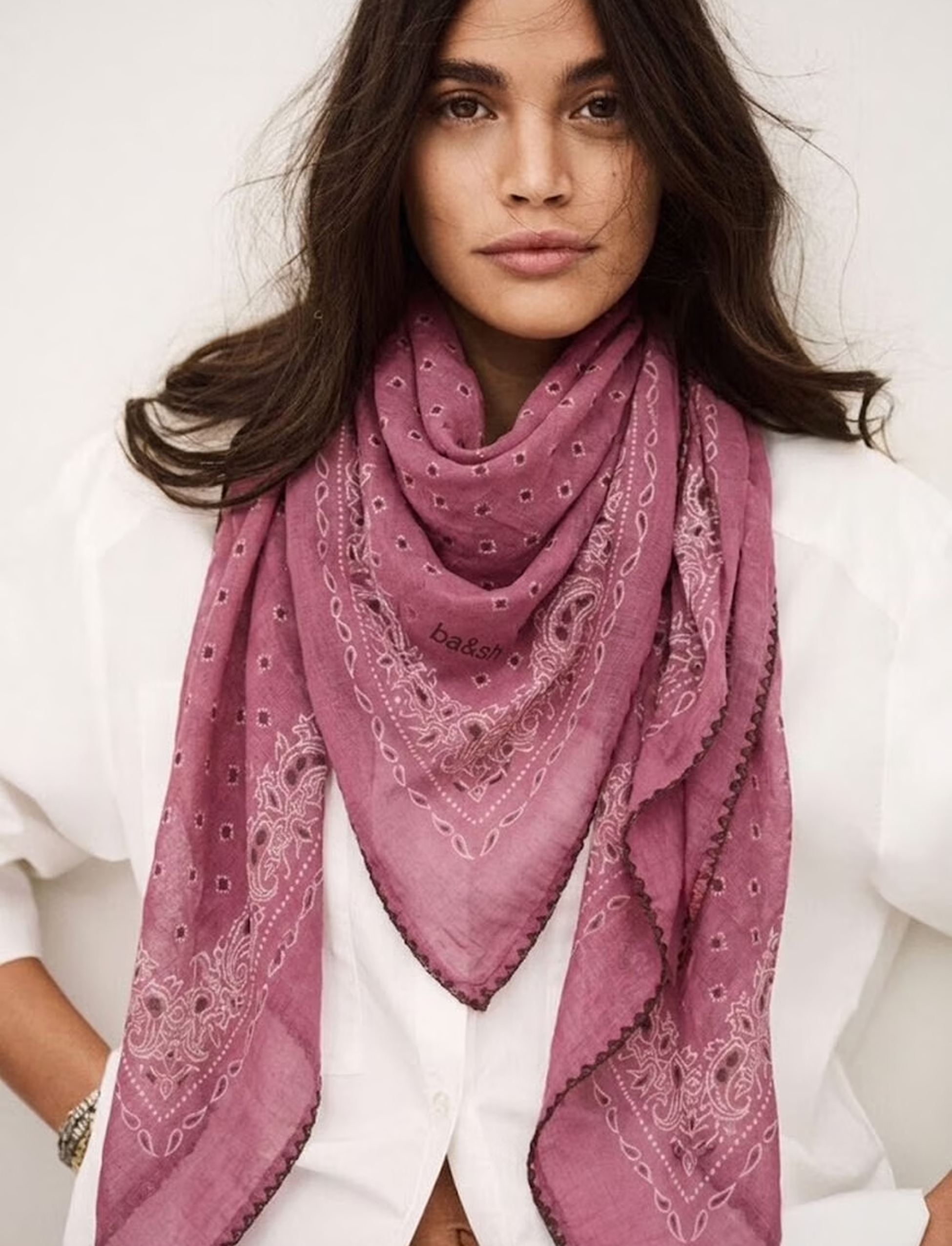 FRAY SCARF | VIEUX ROSE