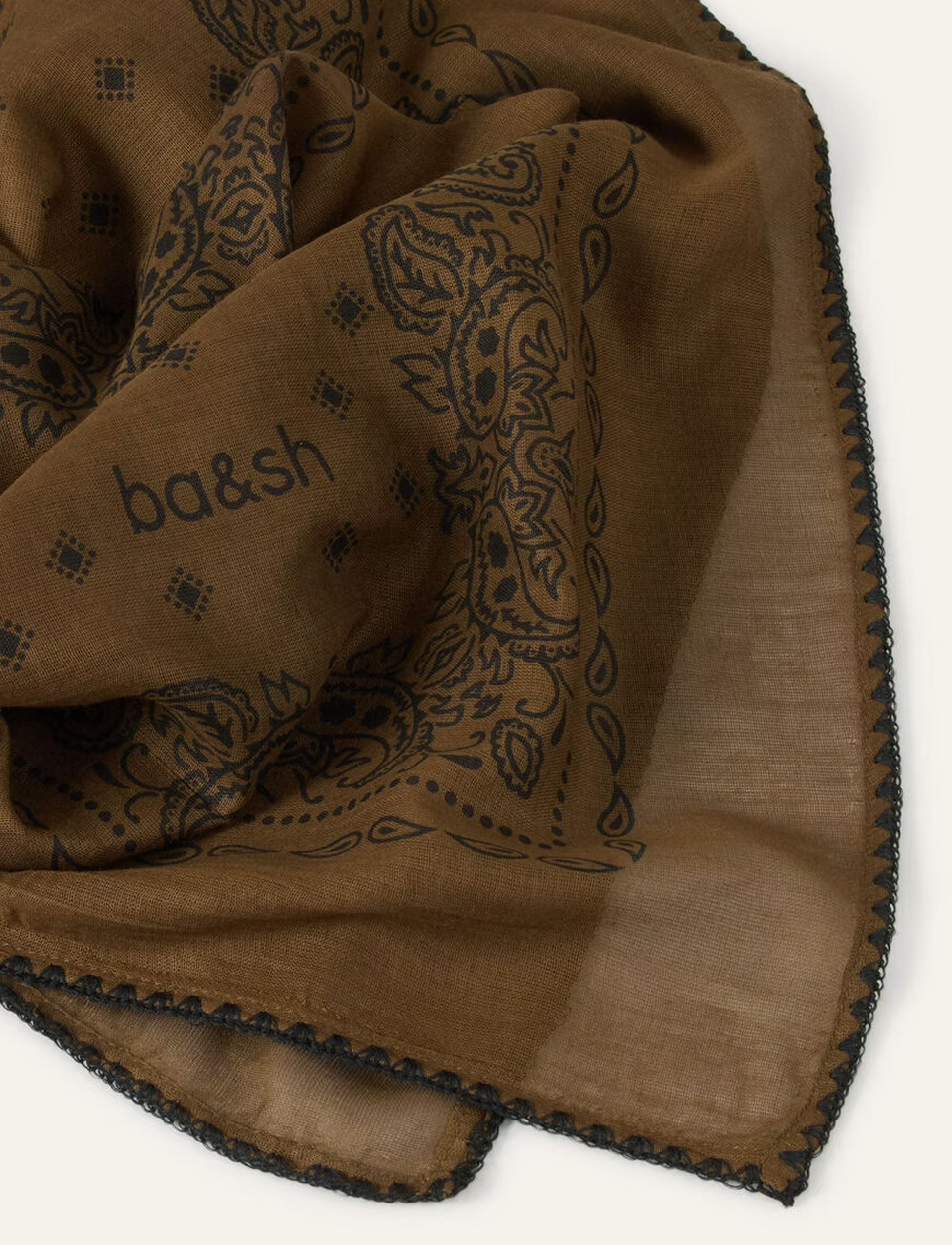 FRAY SCARF | KHAKI – תמונה 2