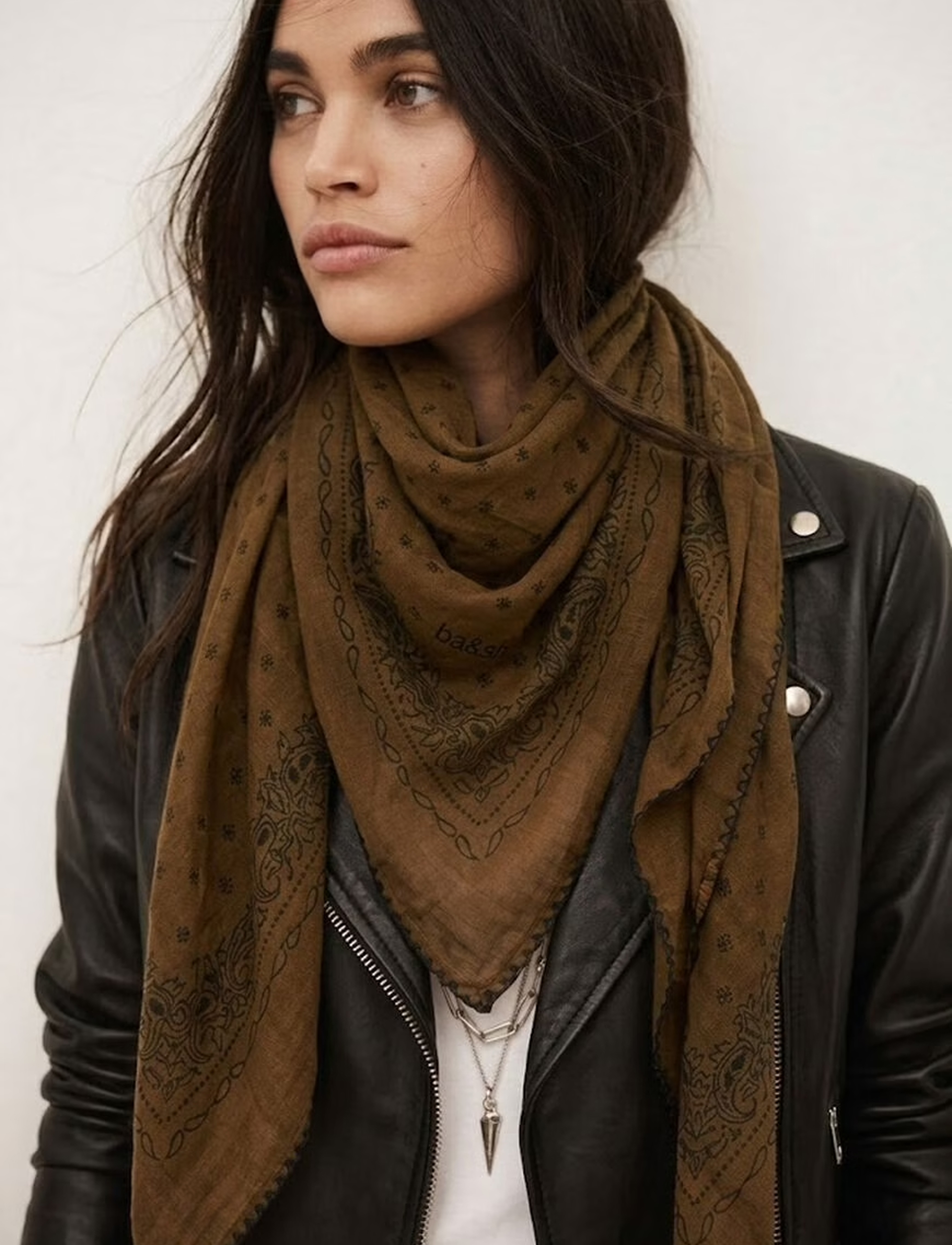 FRAY SCARF | KHAKI