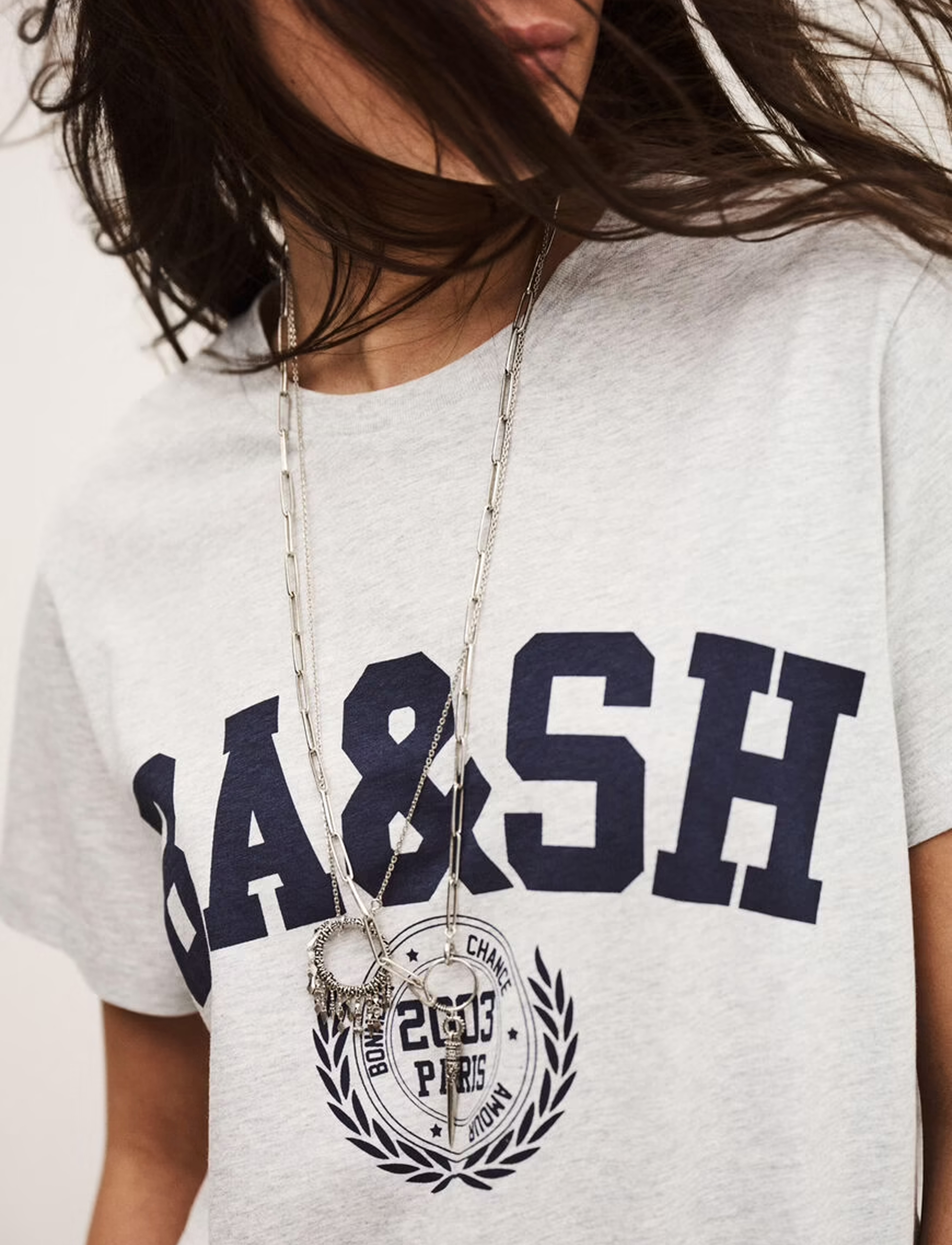 IONI T-SHIRT | GREY – תמונה 3