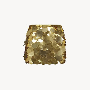 IBIZA MINI SKIRT | GOLD